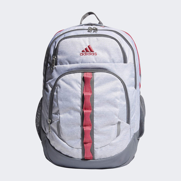 adidas Unisex Prime Backpack, Jersey White/ Real Pink/ Grey, ONE SIZE - Epivend