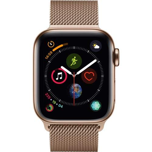 Apple Watch Series 4 (GPS + Cellular, 40mm) - Gold Stainless Steel Case with Gold Milanese Loop - Epivend