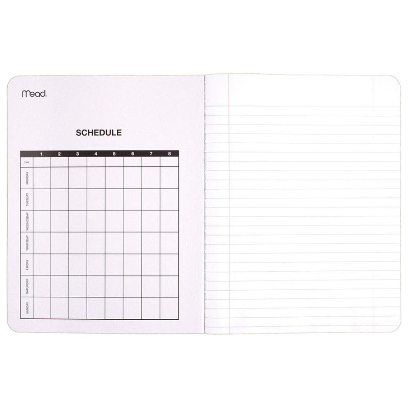 Mead Composition Notebooks, Comp Books, Wide Ruled Paper, 100 Sheets, 9-3/4 inches x 7-1/2 inches, Classic Black Marble, 12 Pack (72936) - Epivend