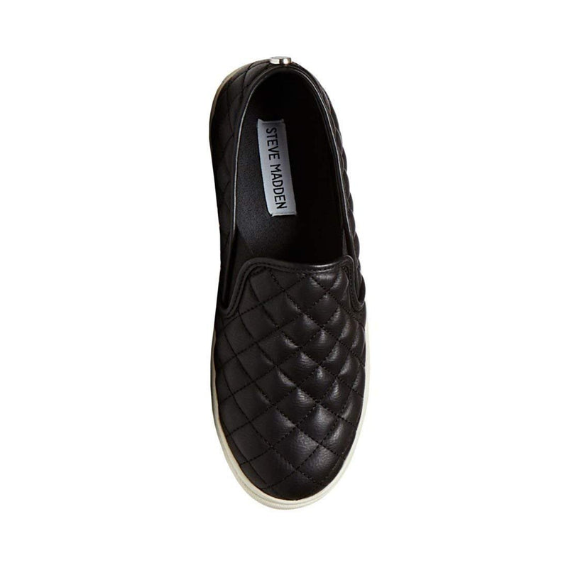 Steve Madden Women's Ecentrcq Slip-On Fashion Sneaker,Black,6 M US - Epivend