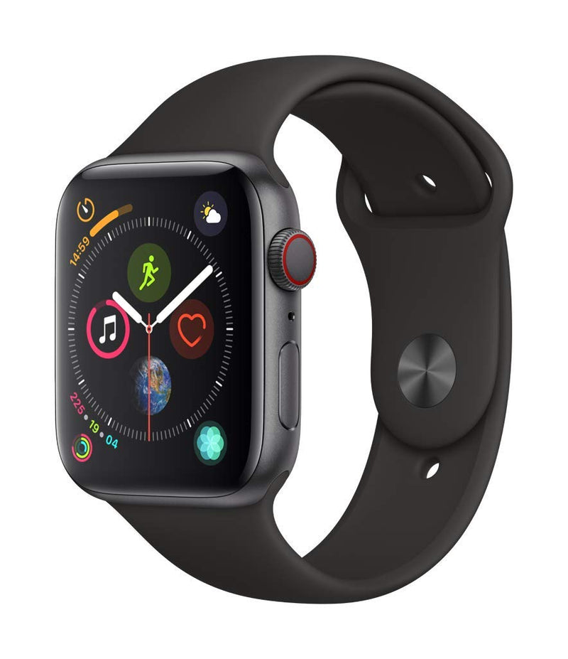 Apple Watch Series 4 (GPS + Cellular, 44mm) - Space Gray Aluminum Case with Black Sport Band - Epivend
