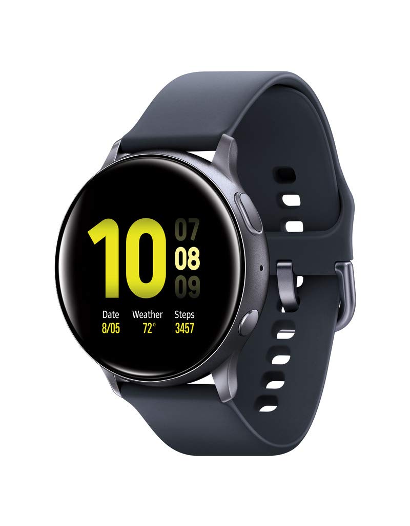 Samsung Galaxy Watch Active2 W/ Enhanced Sleep Tracking Analysis, Auto Workout Tracking, and Pace Coaching (40mm, GPS, Bluetooth, Wifi), Aqua Black - US Version with Warranty - Epivend