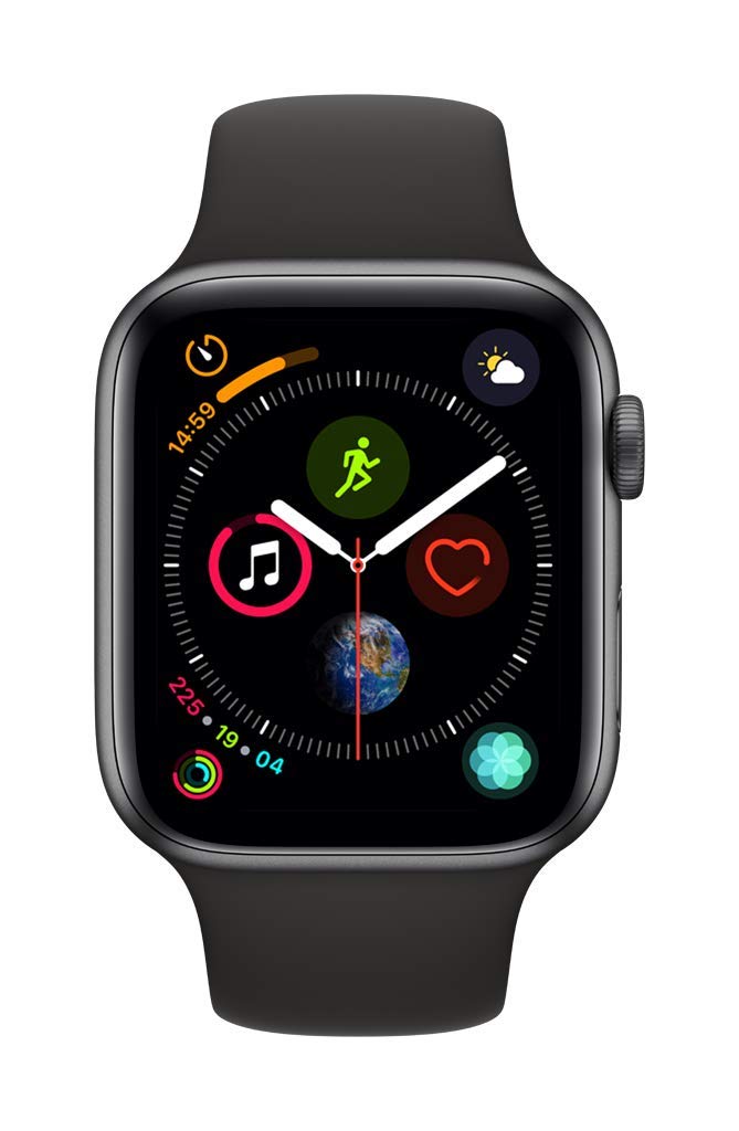 Apple Watch Series 4 (GPS + Cellular, 44mm) - Space Gray Aluminum Case with Black Sport Band - Epivend