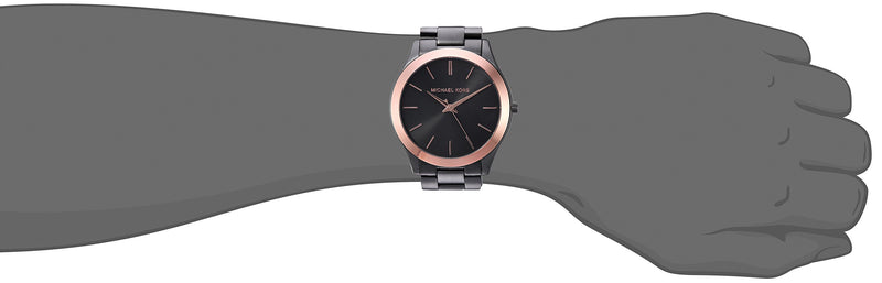 Michael Kors Men's Analog-Quartz Watch with Stainless-Steel Strap, Grey, 22 (Model: MK8576) - Epivend