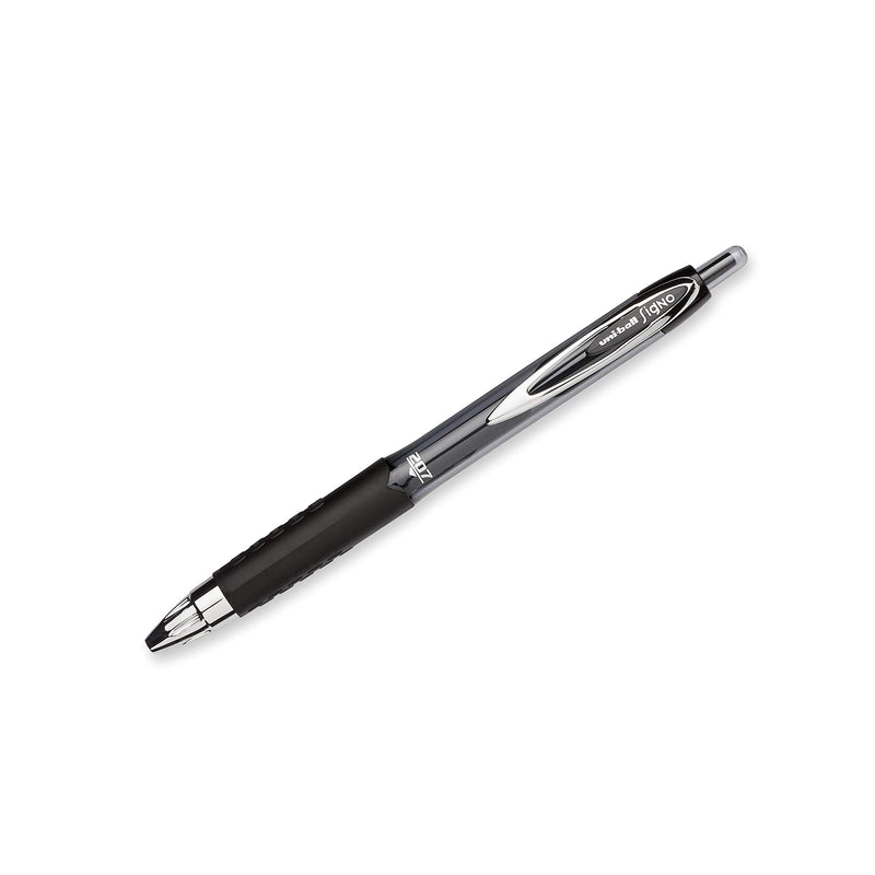 uni-ball 207 Retractable Gel Pens, Medium Point, Black, Box of 12 - 33950 - Epivend