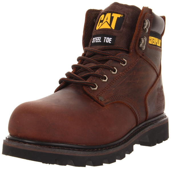 Caterpillar Men's Second Shift Steel Toe Work Boot, Dark Brown, 11 M US - Epivend