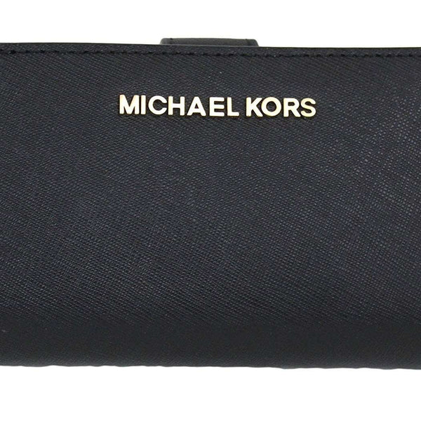 Shop Michael Kors JET SET TRAVEL Plain Folding Wallet Small Wallet Logo  Folding Wallets by arcenciel85
