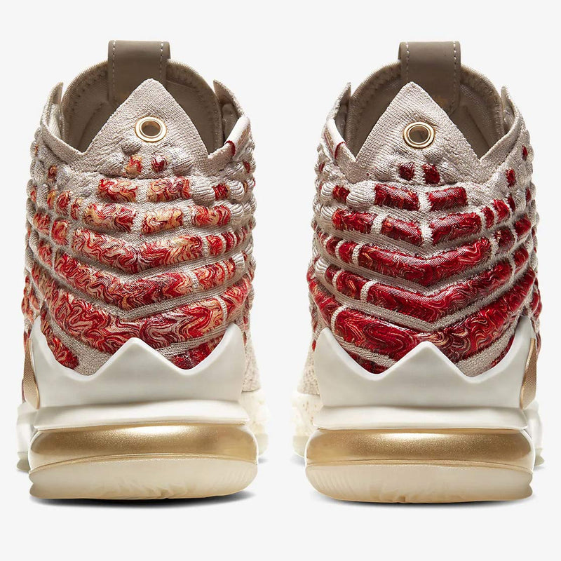 Nike Lebron 17 Basketball Shoes (M7/W8.5, Desert Sand/Metallic Gold) - Epivend