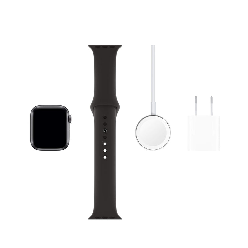 Apple Watch Series 5 (GPS + Cellular, 40mm) - Space Black Stainless Steel Case with Black Sport Band - Epivend