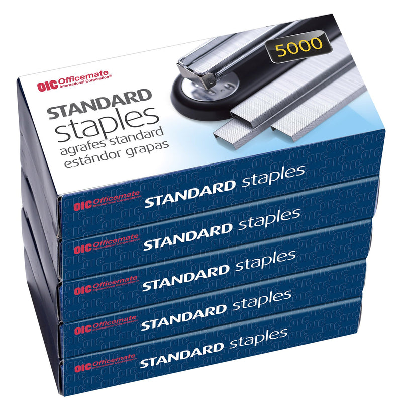 Officemate Standard Staples, 5 Boxes General Purpose Staple (91925) - Epivend