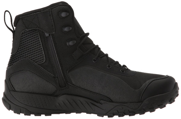 Under Armour Men's Valsetz RTS 1.5 Side Zip Military and Tactical Boot, Black (001)/Black, 12 - Epivend