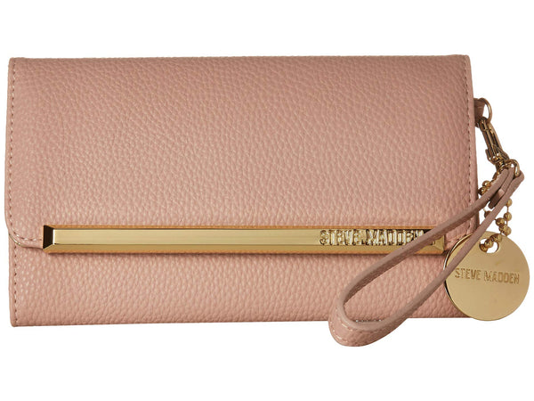 Steve Madden Trifold Wallet Blush One Size - Epivend