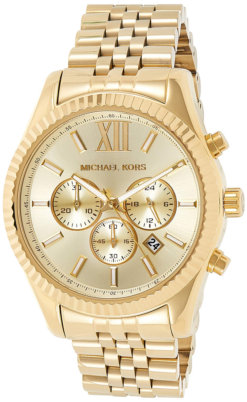 Michael Kors Lexington Gold-Tone Stainless Steel Watch MK8281 – Epivend | Quarzuhren