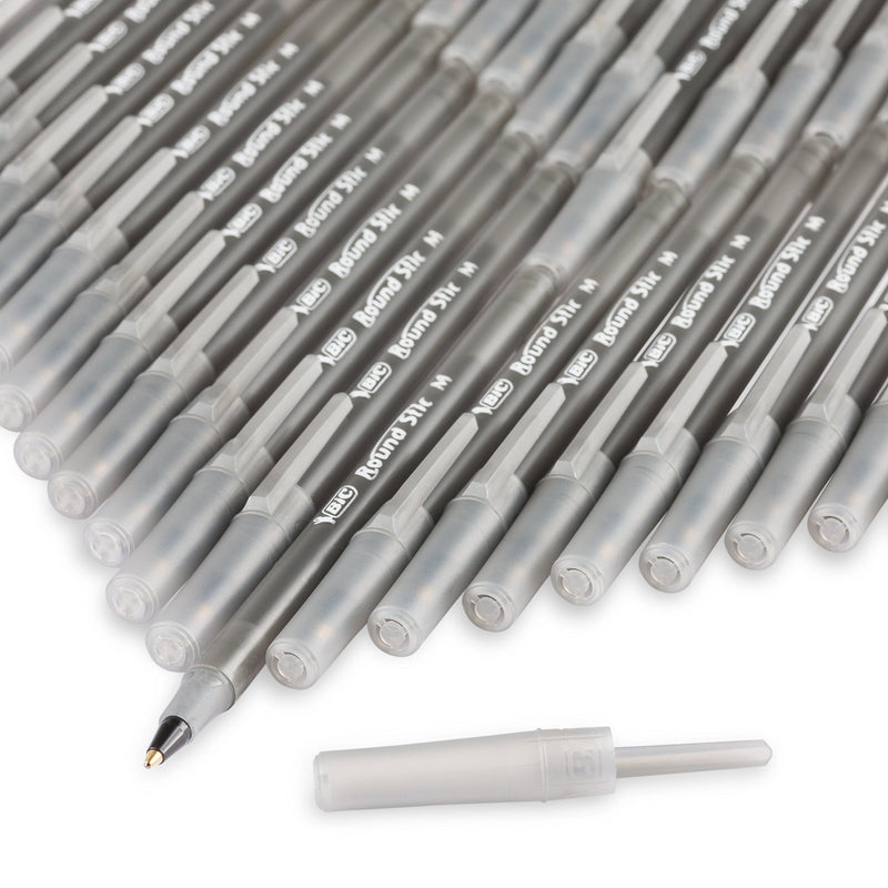BIC Round Stic Xtra Life Ballpoint Pen, Medium Point (1.0mm), Black, 60-Count - Epivend