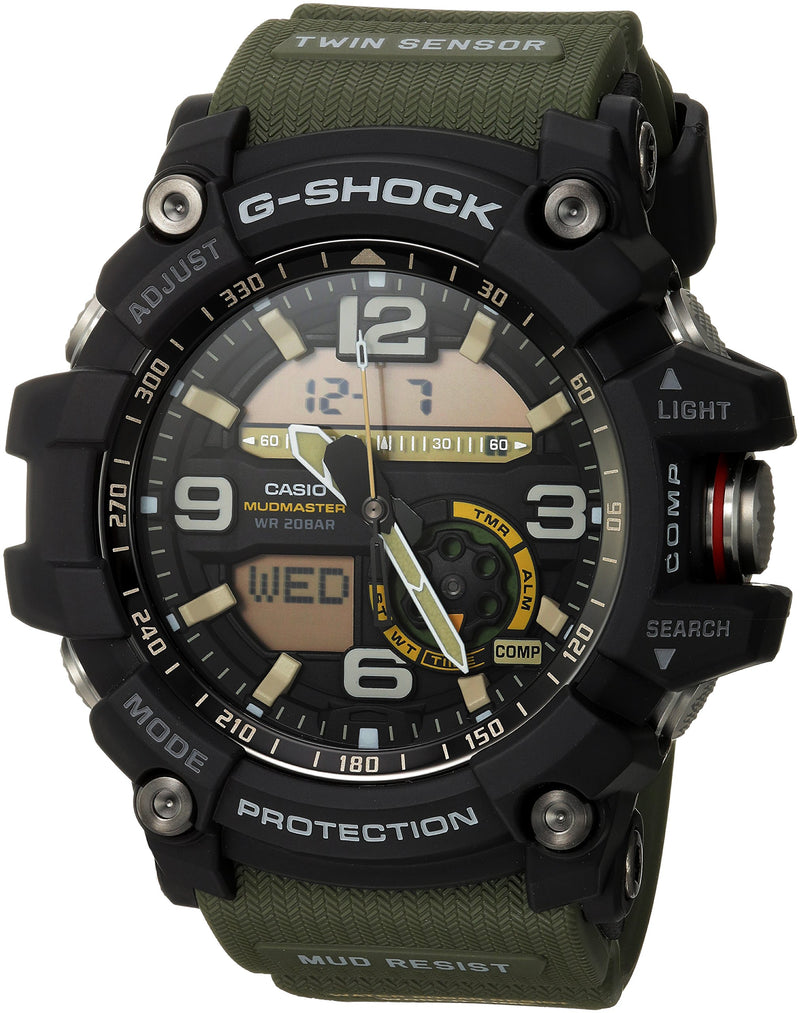 Casio Men's GG-1000-1A3CR Mudmaster G-SHOCK Quartz Casual Watch, Green - Epivend