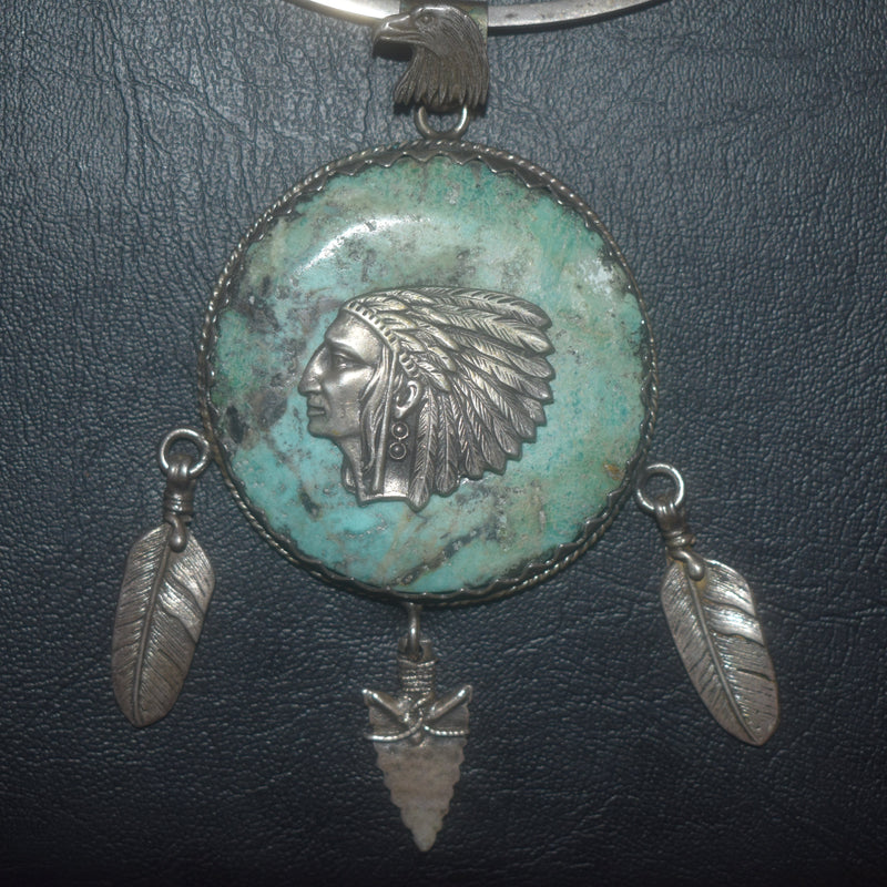 Circle Tribe Turquoise Pendant - Epivend